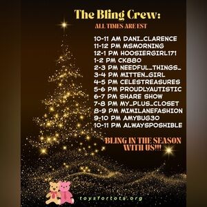 $15 Unlisted Inventory for Bling Bling Express Live Show - Be Blessed